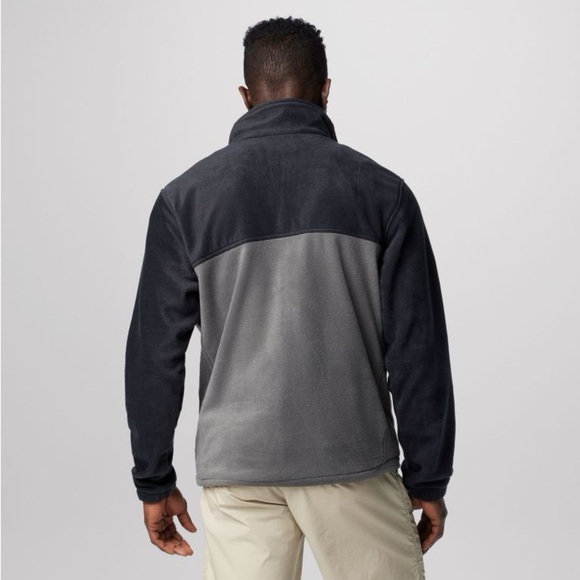 Columbia Men’s Steens Mountain™ 2.0 Full Zip Fleece Jacket Black Gray XL - Picture 4 of 10